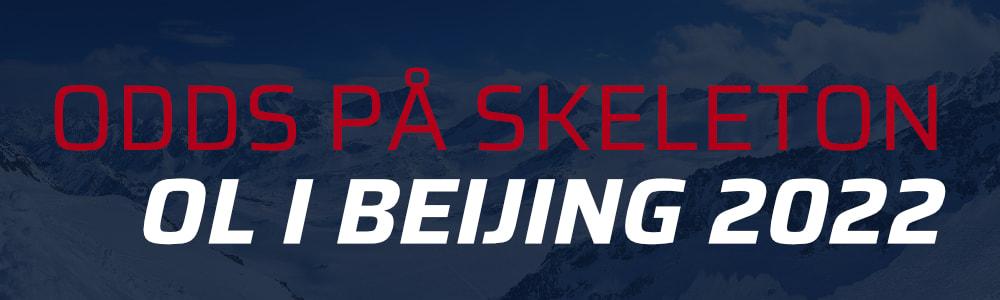 Odds på skeleton, vinter-OL i Beijing 2022