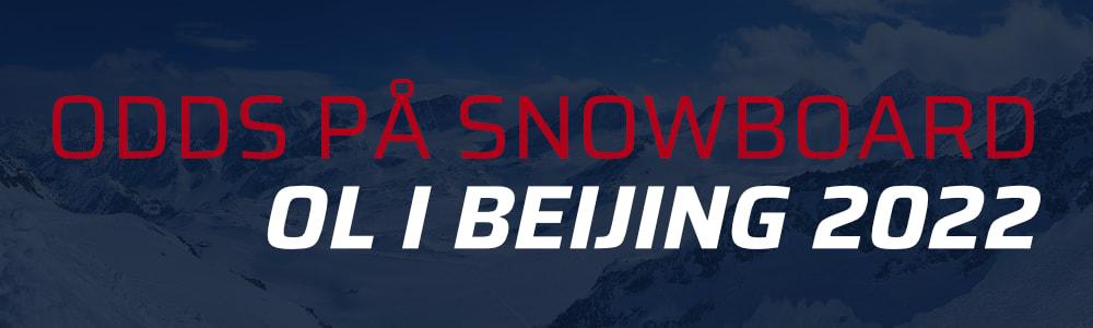 Odds på snowbard, vinter-OL i Beijing 2022
