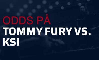 Odds på Tommy Fury vs. KSI 14. oktober 2023